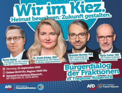 Einladung zum AfD Bürgerdialog in Treptow-Köpenick