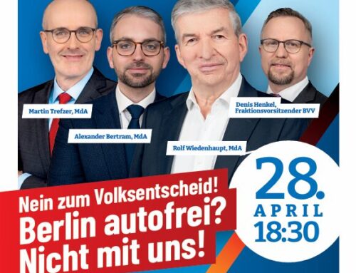 AfD Bürgerdialog – Berlin autofrei – nicht mit uns