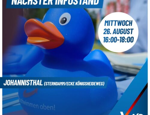 AfD Infostand in Johannisthal – Direktkandidat Andreas Mehnert