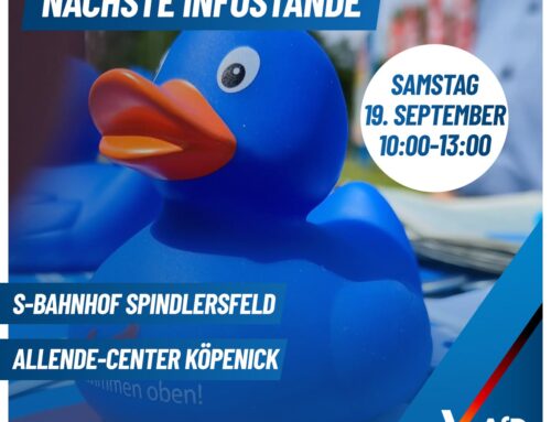 Letzte AfD Infostände vor der Berlin Wahl
